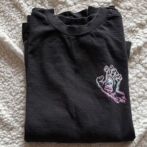 Santa Cruz Skateboards Black Long Sleeve Tee